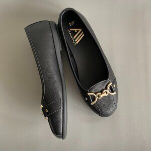 Aerosoles Women's Black Ballet Flat Loafers Sz 8 Wide